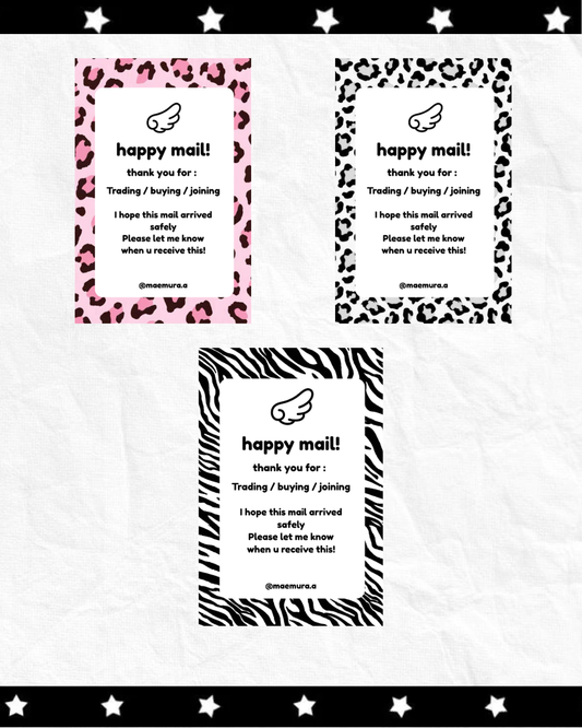 Animal Print Thank you notes