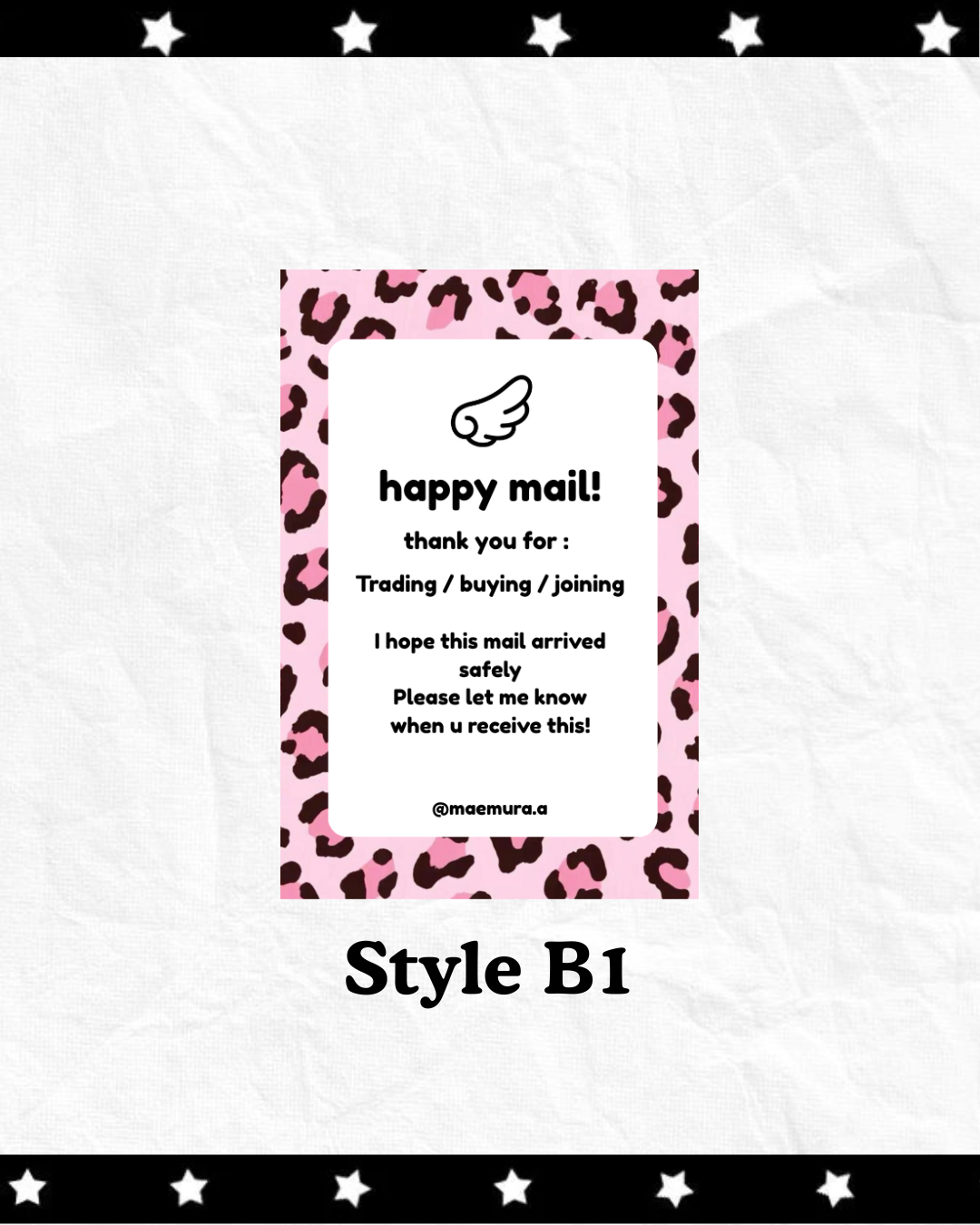 Animal Print Thank you notes