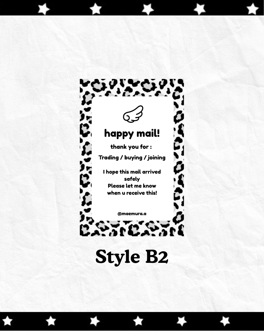 Animal Print Thank you notes