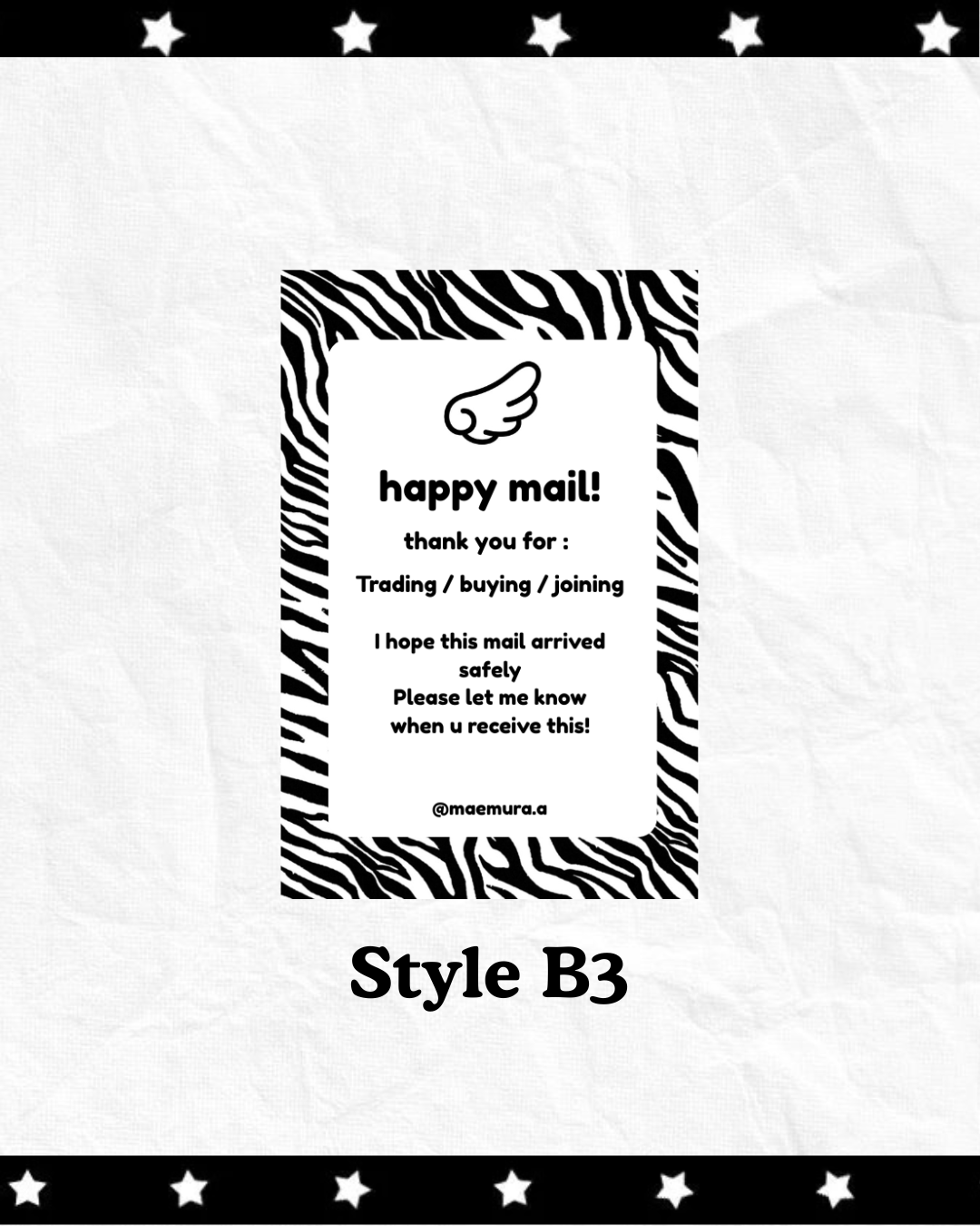 Animal Print Thank you notes