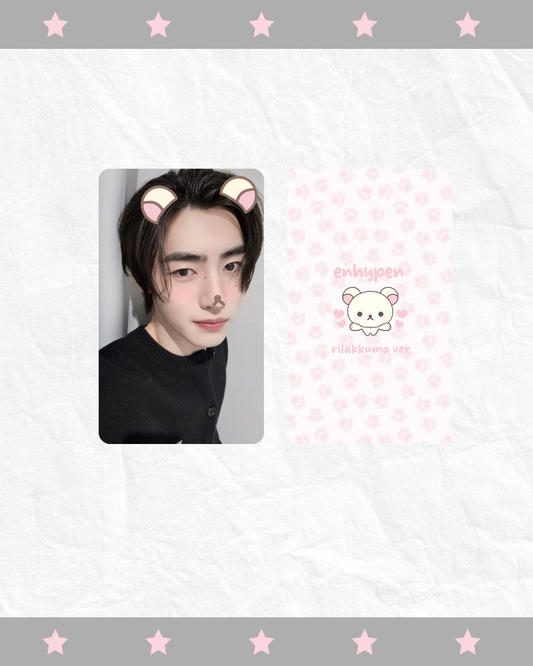 𝜗ৎ Enhypen photocard Rilakkuma ver