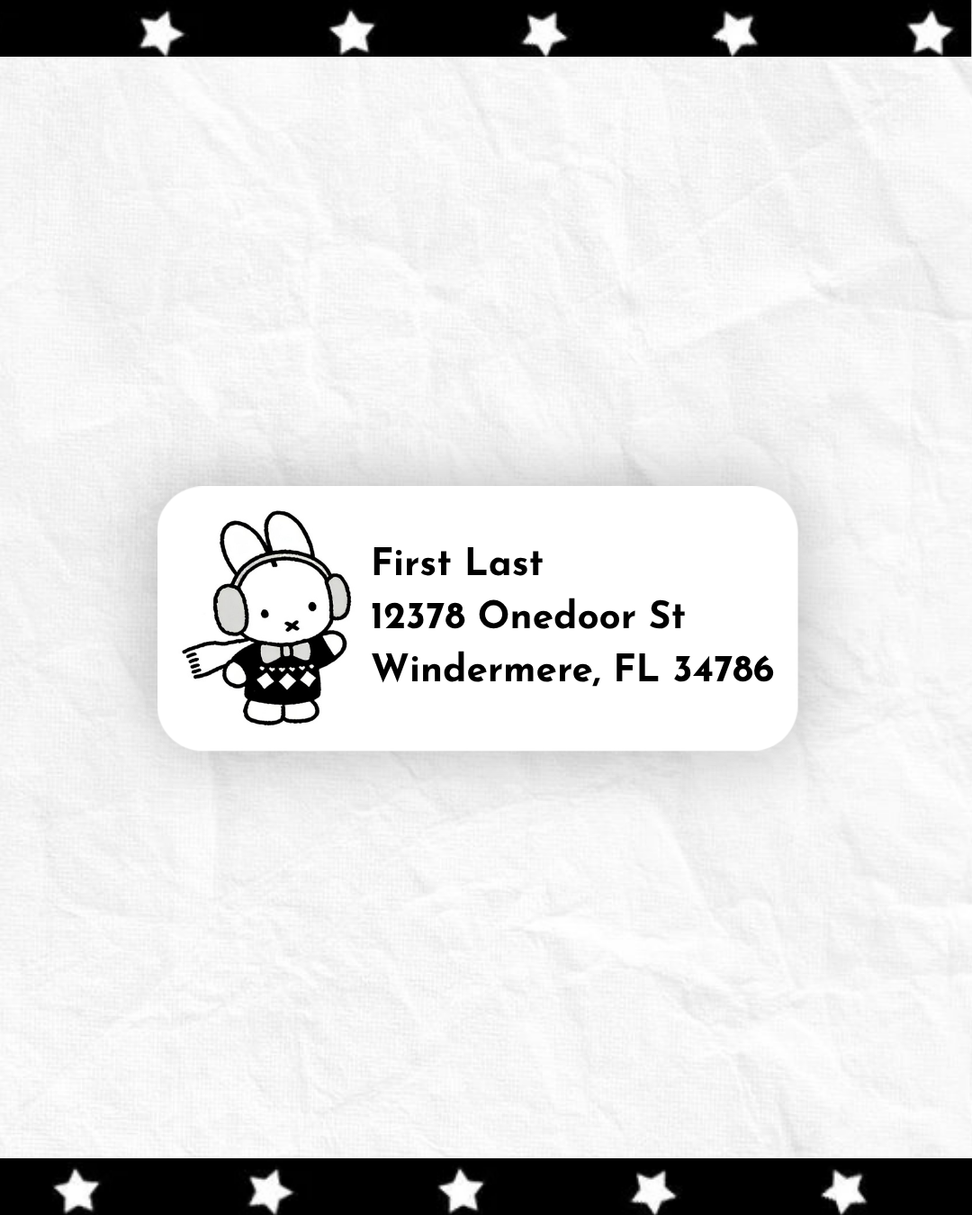 Address labels ⊹ ࣪ ˖