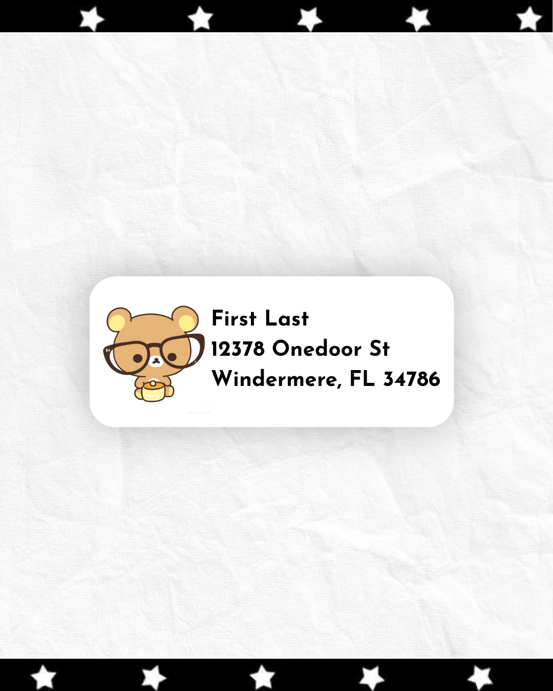 Address labels ⊹ ࣪ ˖
