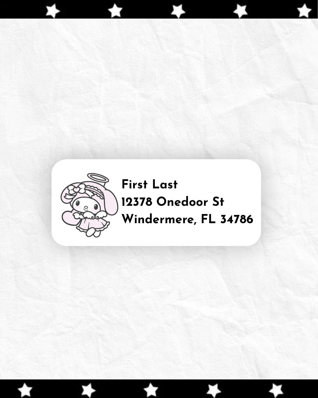 Address labels ⊹ ࣪ ˖