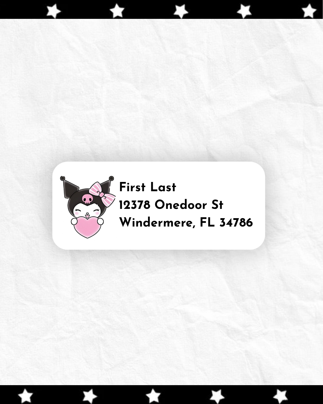 Address labels ⊹ ࣪ ˖